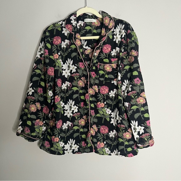 Mahogany VALERIE Pyjama Set Multicolor Floral Two Piece Top Bottom Set Size L - Picture 6 of 10